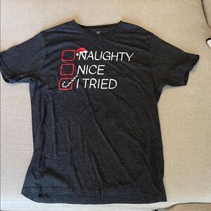 Holiday Time Gray Crewneck Tee